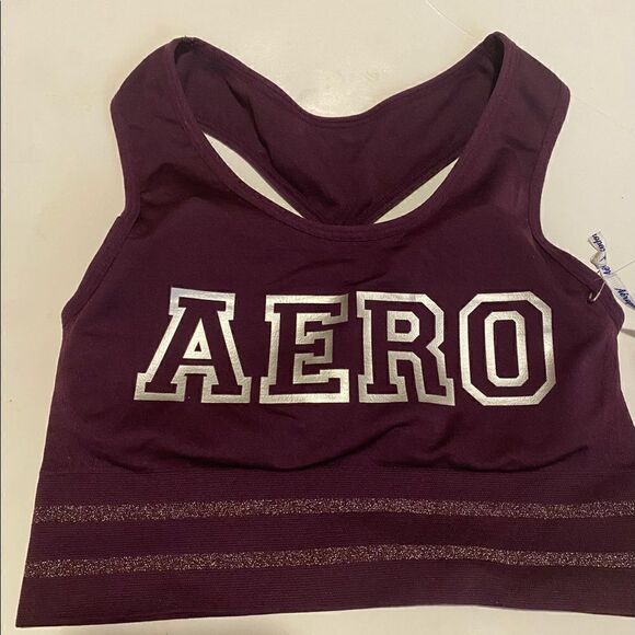 🛍Women’s Aeropostale logo Sports Bra Size : S/P - Picture 4 of 6